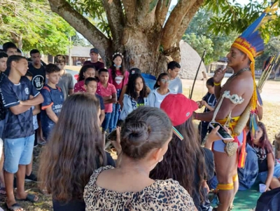 Estudantes de Nova Marilândia participam de Excursão na Aldeia Formoso